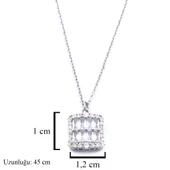 Çelik Kolye - Baget Kolye - Paslanmaz Çelik Kadın Kolye KLY-589 thumbnail 3