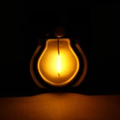 Sensörlü Bahçe Duvar Dış Mekan Apliği Aplik Güneş Enerjili 3 Modlu Sarı Işıklı 5 W Fener Lamba thumbnail 5