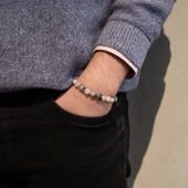 Akik Doğal Taş Erkek Bileklik EBLK-480 thumbnail 2