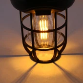 Sensörlü Bahçe Duvar Dış Mekan Apliği Aplik Güneş Enerjili 3 Modlu Sarı Işıklı 15 W Fener Lamba thumbnail 5