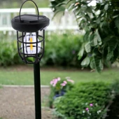 Sensörlü Bahçe Duvar Dış Mekan Apliği Aplik Güneş Enerjili 3 Modlu Sarı Işıklı 15 W Fener Lamba thumbnail 8