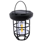 Sensörlü Bahçe Duvar Dış Mekan Apliği Aplik Güneş Enerjili 3 Modlu Sarı Işıklı 15 W Fener Lamba thumbnail 3