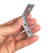 4 Adet Mobilya Eşya Dolap Duvar Sabitleyici Köşe Bağlantı L Demir Gönye Deprem Güvenliği 45x45x15mm - 2