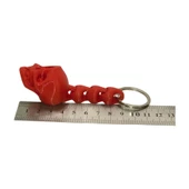 3D Kuru Kafa Anahtarlık - Kırmızı - 8