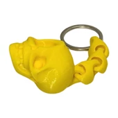 3D Kuru Kafa Anahtarlık - Sarı - 7