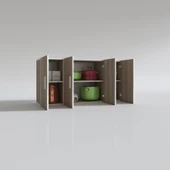 Kenzlife hazır mutfak merlanda crd 060*120*32 mutfak banyo dolabı kapaklı raflı thumbnail 3