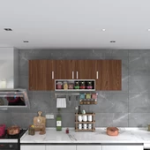 Kenzlife hazır mutfak packey cvz 060*180*32 mutfak banyo dolabı kapaklı raflı thumbnail 4