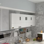 Kenzlife hazır mutfak perenna byz 060*180*32 mutfak banyo dolabı kapaklı raflı - 1