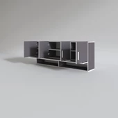 Kenzlife hazır mutfak general gri 060*150*32 mutfak banyo dolabı kapaklı raflı thumbnail 2