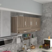 Kenzlife hazır mutfak general crd 060*150*32 mutfak banyo dolabı kapaklı raflı - 1