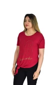 Kadın Kabarma Yazılı Tişört 40668 ST00252 thumbnail 5