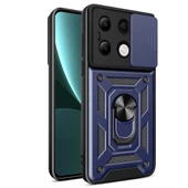 Vendas Xiaomi Redmi Note 13 4G Kılıf Magnetik Standlı Kamera Korumalı Zore Sürgülü Vega Kapak - 1