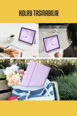 iPad Air 11 inç M2 Çipli 2024 6. Nesil Uyumlu Klavyeli Stand Özellikli Renkli Tablet Kılıfı thumbnail 8