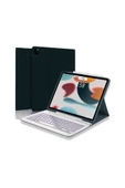 iPad Air 11 inç M2 Çipli 2024 6. Nesil Uyumlu Klavyeli Stand Özellikli Renkli Tablet Kılıfı thumbnail 1