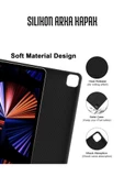 iPad Air 11 inç M2 Çipli 2024 6. Nesil Uyumlu Klavyeli Stand Özellikli Renkli Tablet Kılıfı thumbnail 4