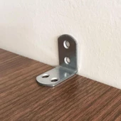 4 Adet Mobilya Eşya Dolap Duvar Sabitleyici Köşe Bağlantı L Demir Gönye Deprem Güvenliği 30x30x22mm - 4
