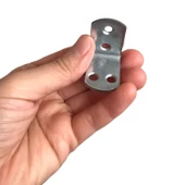 8 Adet Mobilya Eşya Dolap Duvar Sabitleyici Köşe Bağlantı L Demir Gönye Deprem Güvenliği 30x30x22mm - 3