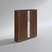 Kenzlife gardırop 5 kapaklı kapılı 150 lilyum cvz aynalı gardolap dolap thumbnail 3