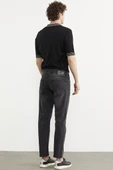Skinny Fit Normal Bel Jean Pantolon - Koyu Gri - 5