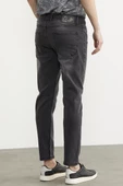 Eskitme Yıkamalı Slim Fit Jean Pantolon - Gri - 5