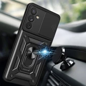 A34 Uyumlu Kılıf Magnetik Standlı Kamera Korumalı Sürgülü Vega Kapak thumbnail 3