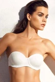 Orkide Kadın Beyaz Push-up Dolgulu Straples Sütyen 2850 - 1