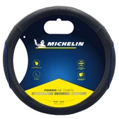 Michelin Mc1003naz Premium Suni Deri Direksiyon Kılıfı Mavi - 1