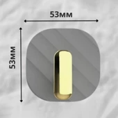 Askı Dolap Kapak Kulpu Gri 2 'li Yapışkanlı Retro Askılık - 4