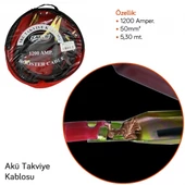 Akü Takviye Kablosu 50mm 2000 Amper 5,30 Mt - 2