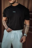 Erkek Cool Nakışlı Regular Bisiklet Yaka T-Shirt - 3