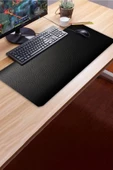 SonicTouch UltraGrand Model Siyah Pürüzsüz Dikişsiz Xxl Gaming Oyuncu Masaüstü Klavye Mouse Pad 40x90Cm - 3