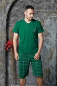 Pamuklu Desenli Kapri Erkek Pijama Takımı - 7