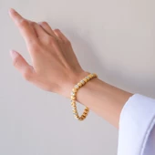 Altın Kaplama Lazer Kesim Kadın Bileklik BLK-1014 thumbnail 3
