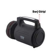 Su Geçirmez El Feneri Sarj Edilebilir Projektör Cree Led El Lambası 15 W 8000 mAh Beyaz Işık 5 km - 5