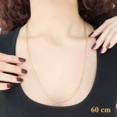 Çelik Zincir Altın Kaplama Burgu Model 2,5 MM ZN-126 - 3