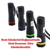 Pil Hediyeli Portatif Pilli Küçük El Feneri Kamp Lambası Işıldak Zoomlu Fener Lambası 1 Adet - 2