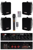 Lastvoice Black Large Plus Paket-3 Hoparlör ve Anfi Anons Ses Sistemi Seti - 1