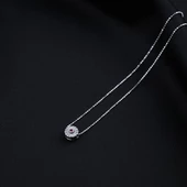 925 Ayar Kadın Gümüş Kolye Işıltılı - 1