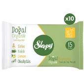 Sleepy Doğal Organik Pamuklu Cep Mendili 150 Yaprak (10X15) - 1