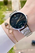 Casio CSISTE29 Kadranı Siyah Kordonu Gümüş Renk Hediye Paketli Kadın Kol Saati thumbnail 1