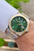 Daniel Klein DKISTE1127 Kadranı Yeşil Kordonu Gold Gümüş Renk Hediye Paketli Erkek Kol Saati - 3