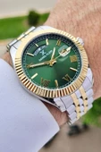Daniel Klein DKISTE1127 Kadranı Yeşil Kordonu Gold Gümüş Renk Hediye Paketli Erkek Kol Saati - 4