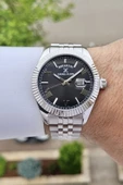 Daniel Klein DKISTE1125 Kadranı Siyah Kordonu Gümüş Renk Hediye Paketli Erkek Kol Saati - 2