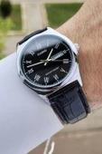 Casio CSISTE8 Kasası Gümüş Kordonu Siyah Renk Hediye Paketli Erkek Kol Saati - 1