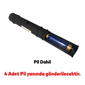 Pil Hediyeli Portatif Mıknatıslı Pilli Küçük El Feneri Kamp Lambası Işıldak Fener led Lamba 1 Adet - 5