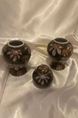 El İşi seramik Vazo seti 3 Lü thumbnail 4