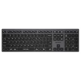 A4 Tech Fstyler FBX50C Gri Bluetooth+2.4G Nano Fn Şarjlı Multimedya Klavye thumbnail 1