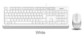 A4 Tech F1010 Q Usb Beyaz Fn-Mm Klv+Optik Mouse Set thumbnail 2