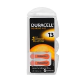 Duracell 13 Numara Düğme Kulaklık Pili İşitme Cihazı İçin 6'lı Paket thumbnail 1