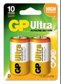 GP LR20 Büyük Boy Ultra Alkalin Pil 2'li Paket GP13AU-U2 D Boy thumbnail 1